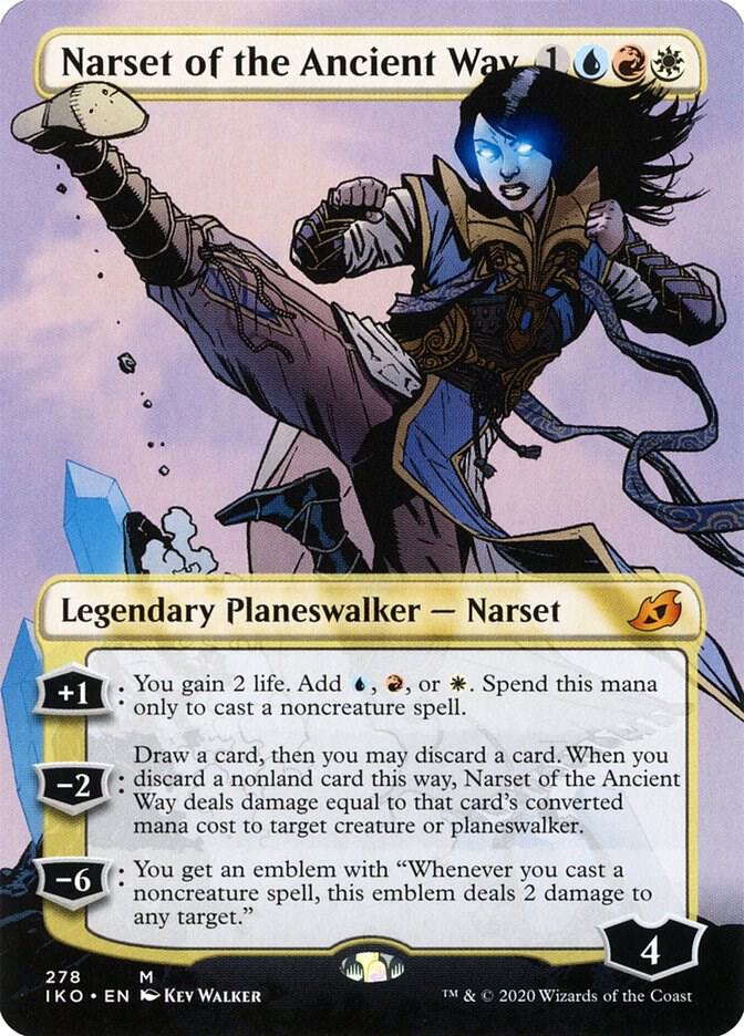 Narset of the Ancient Way 278/274 (Ikoria: Lair of Behemoths)  - Borderless Foil | Chromatic Games