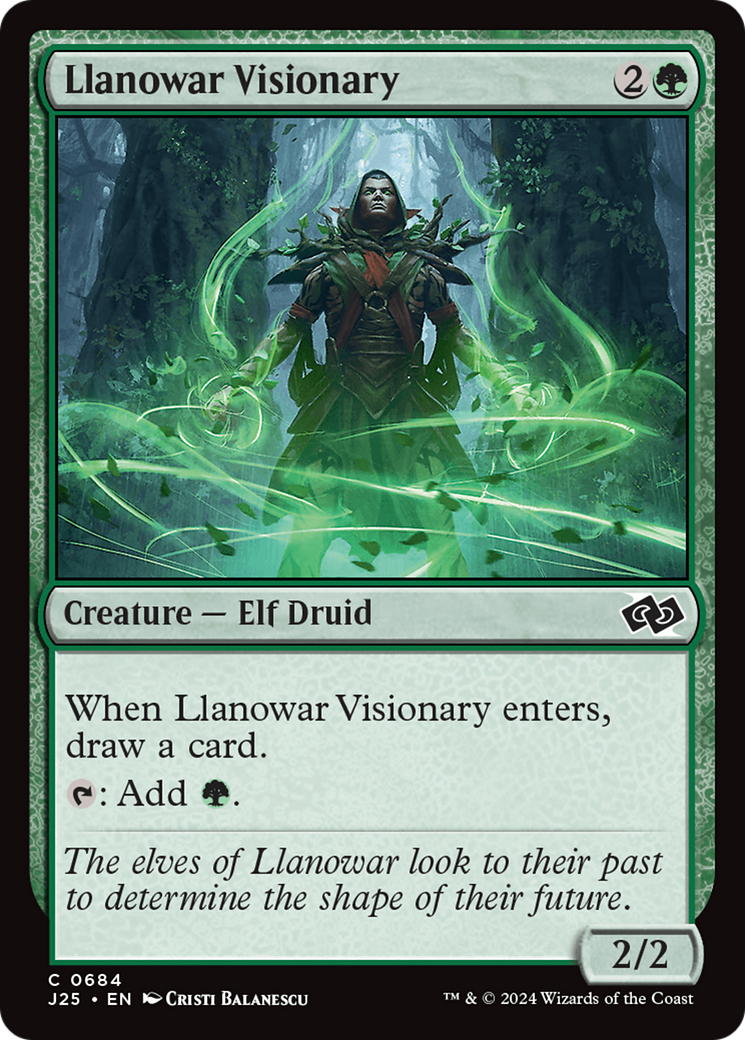 Llanowar Visionary [Foundations Jumpstart] | Chromatic Games