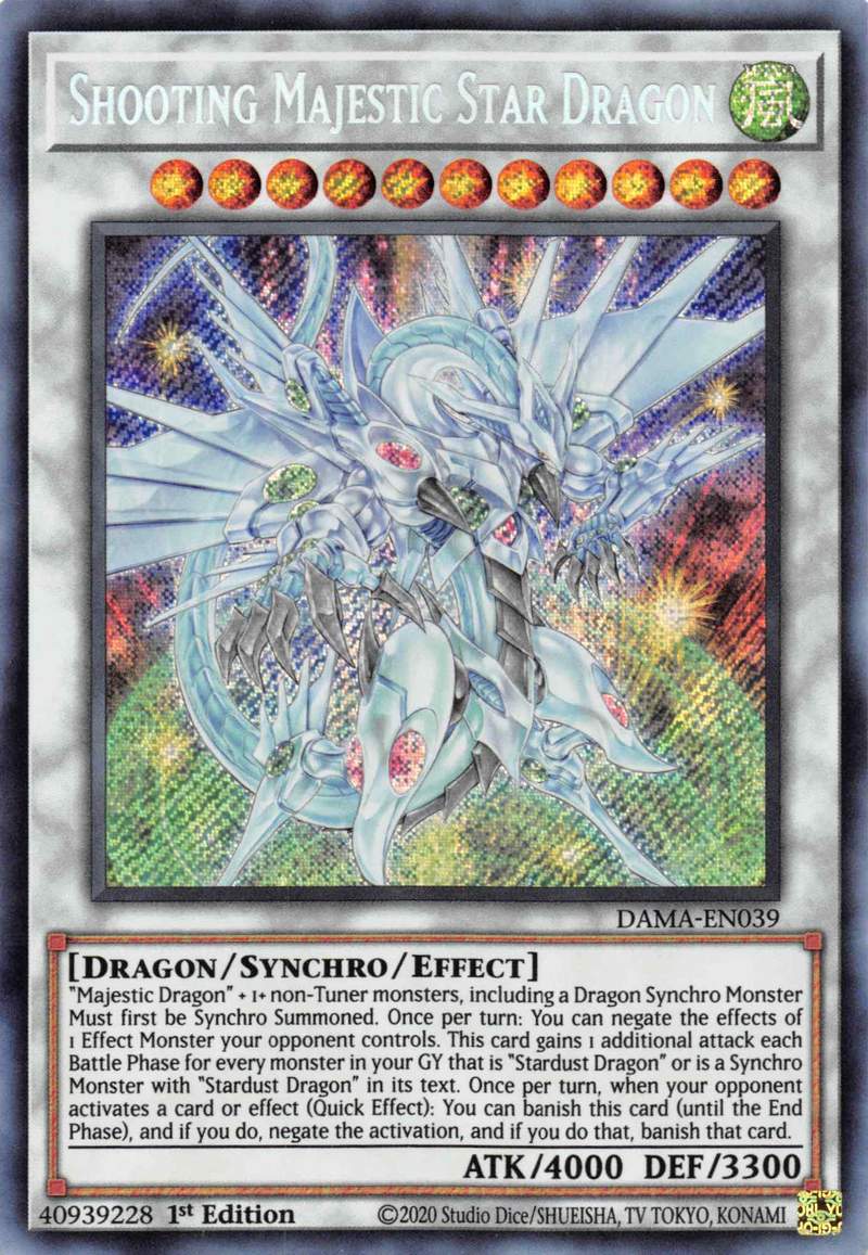 Shooting Majestic Star Dragon [DAMA-EN039] Starlight Rare | Chromatic Games