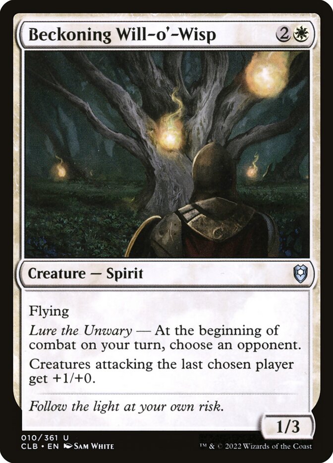 Beckoning Will-o'-Wisp 10 (Commander Legends: Battle for Baldur's Gate)  | Chromatic Games