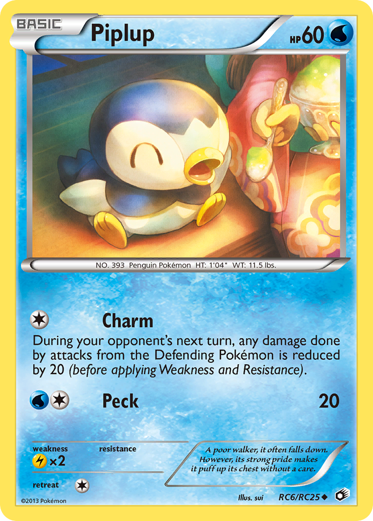 Piplup (RC6/RC25) [Black & White: Legendary Treasures] | Chromatic Games