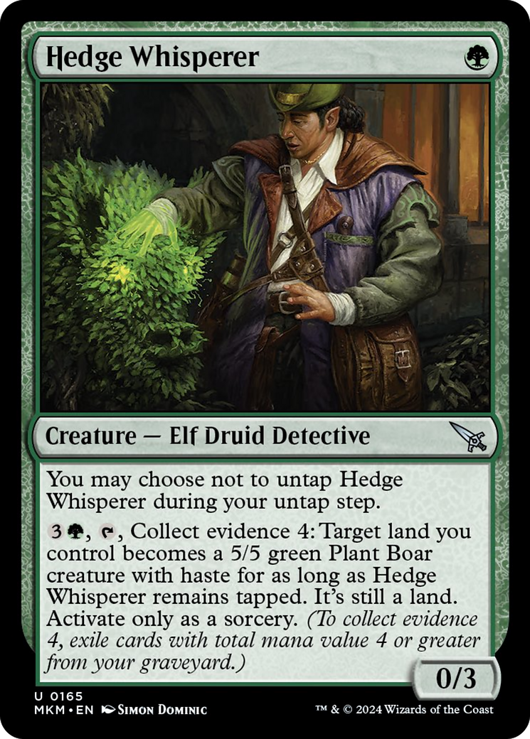 Hedge Whisperer [Murders at Karlov Manor] | Chromatic Games