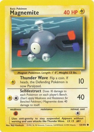 Magnemite (53/102) [Base Set Unlimited] | Chromatic Games