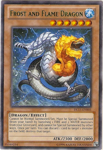 Frost and Flame Dragon (Green) [DL15-EN005] Rare | Chromatic Games