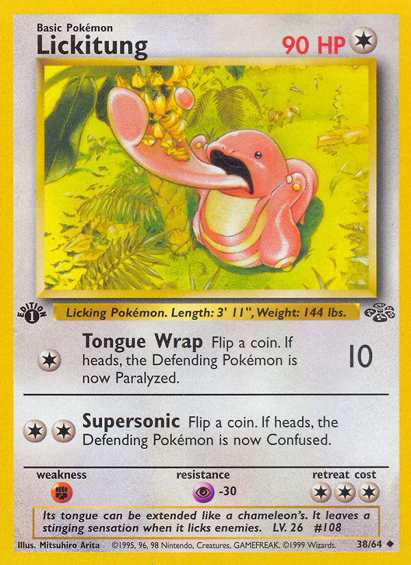 Lickitung (38/64) [Jungle 1st Edition] | Chromatic Games