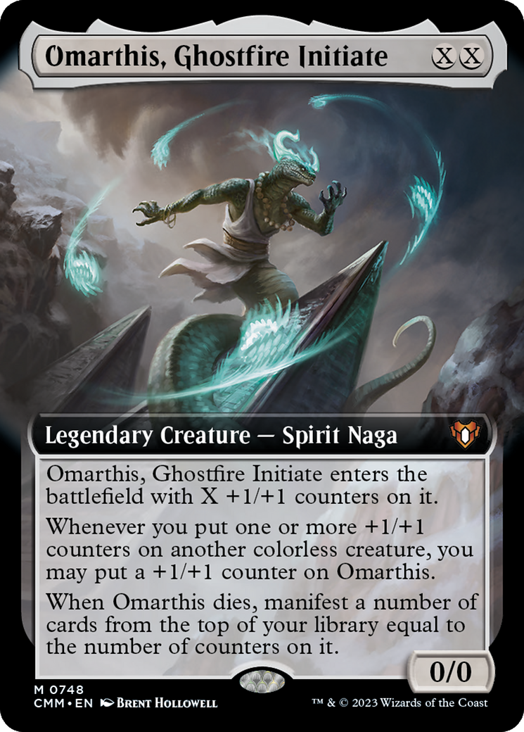 Omarthis, Ghostfire Initiate (Extended Art) [Commander Masters] | Chromatic Games
