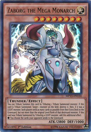 Zaborg the Mega Monarch [MP15-EN154] Ultra Rare | Chromatic Games