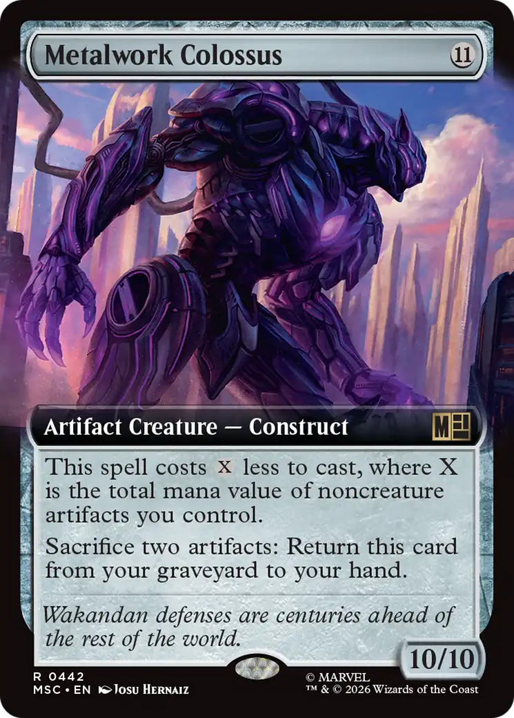 Metalwork Colossus (Extended Art) [Marvel Super Heroes Commander] | Chromatic Games