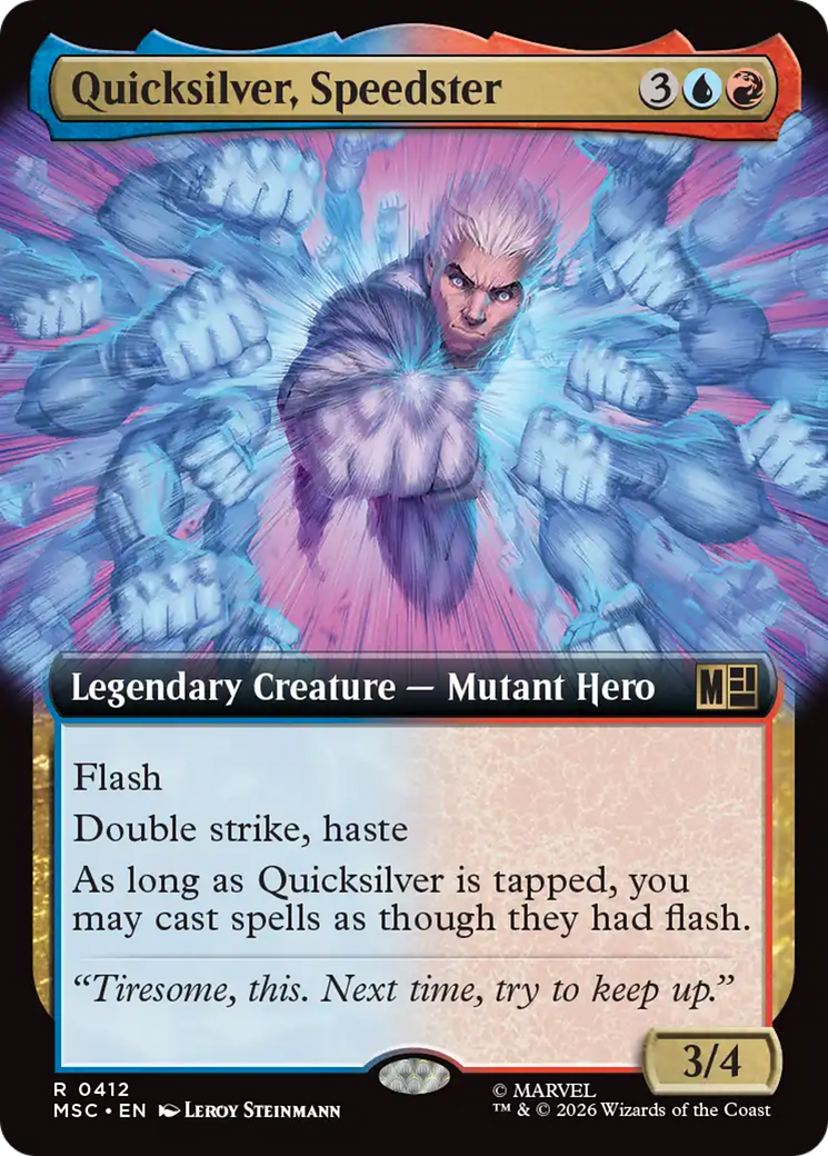 Quicksilver, Speedster (Extended Art) [Marvel Super Heroes Commander] | Chromatic Games
