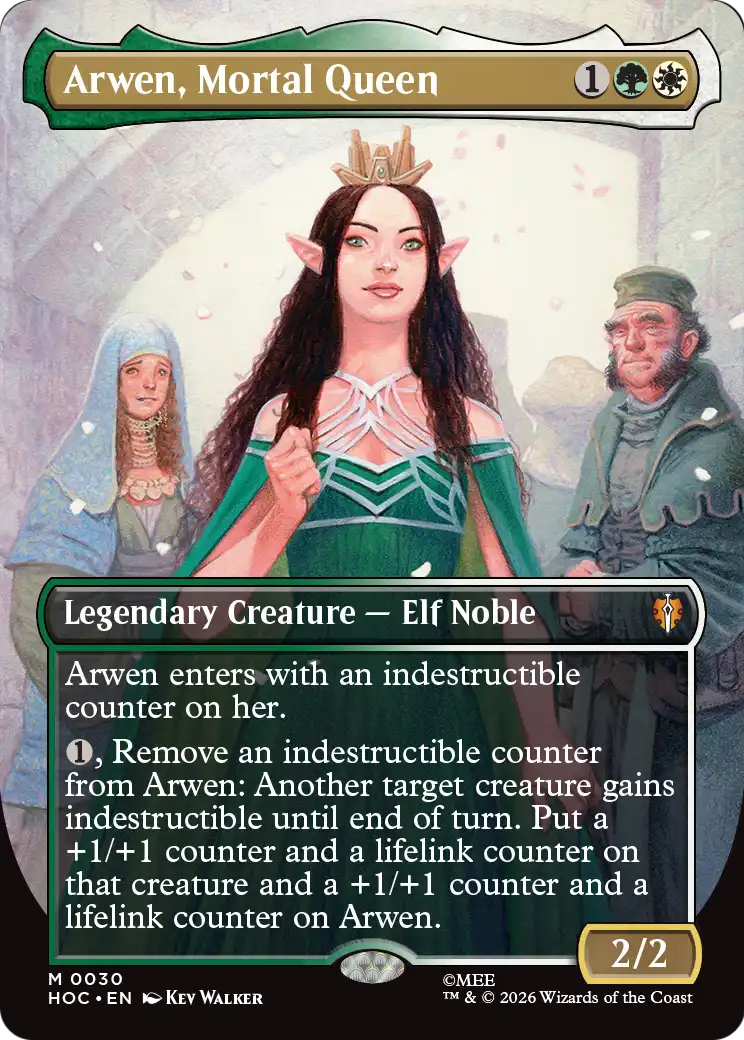 Arwen, Mortal Queen (Borderless) [The Hobbit: Eternal-Legal] | Chromatic Games