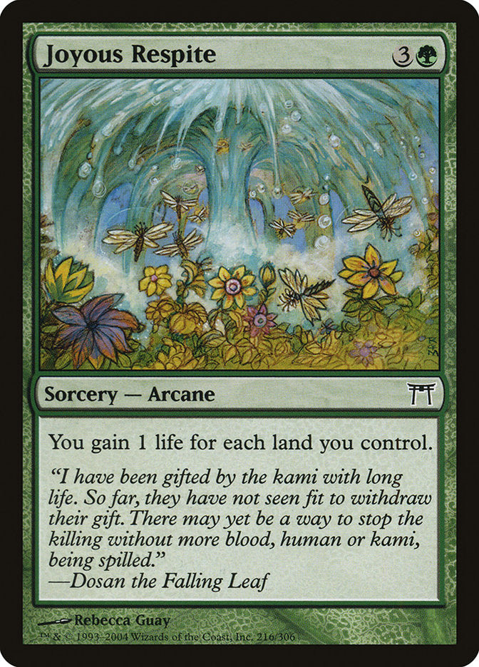 Joyous Respite 216/306 (Champions of Kamigawa)  - Foil | Chromatic Games