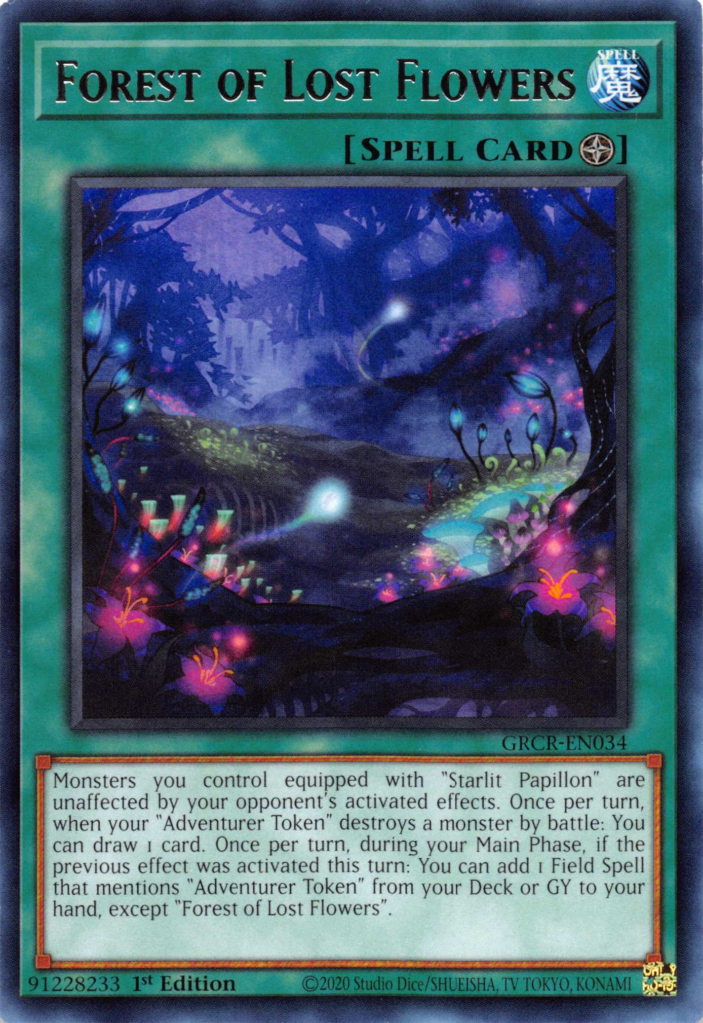 Forest of Lost Flowers [GRCR-EN034] Rare | Chromatic Games