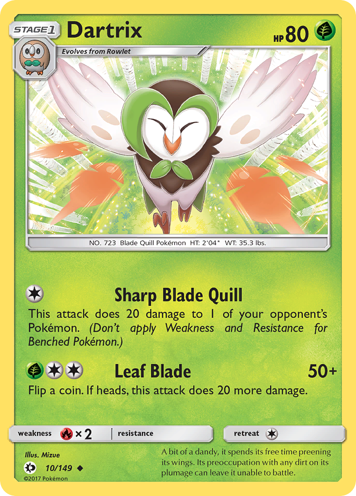 Dartrix (10/149) [Sun & Moon: Base Set] | Chromatic Games