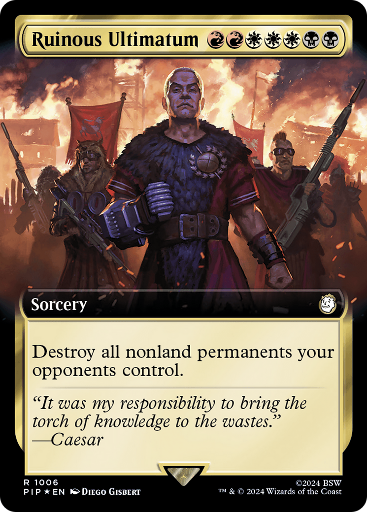 Ruinous Ultimatum (Extended Art) (Surge Foil) [Fallout] | Chromatic Games
