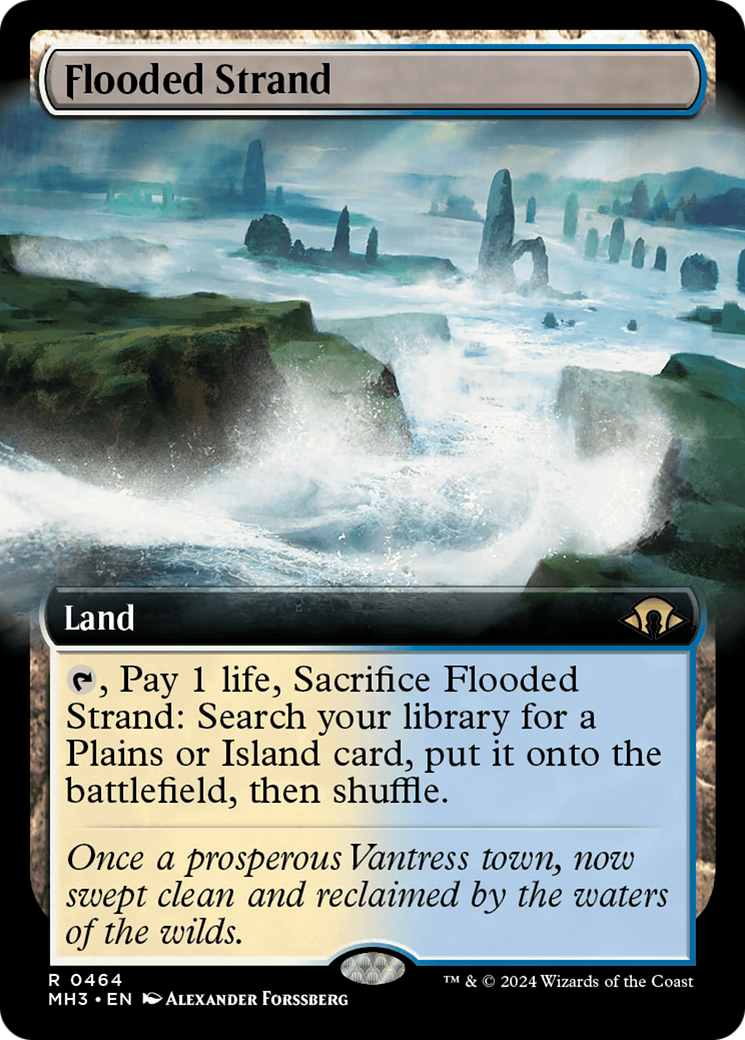 Flooded Strand (Extended Art) [Modern Horizons 3] | Chromatic Games