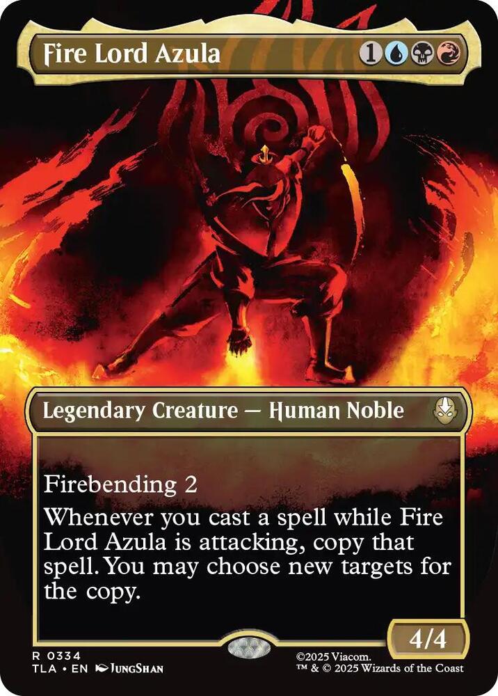 Fire Lord Azula  334 (Avatar: The Last Airbender)  - Borderless | Chromatic Games