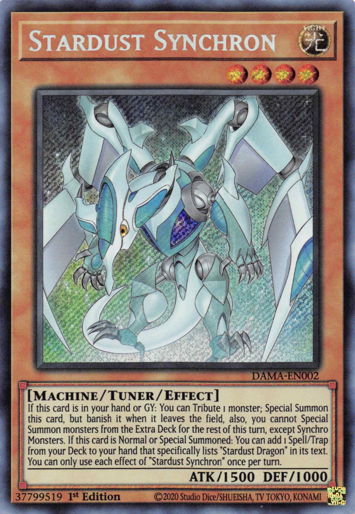 Stardust Synchron [DAMA-EN002] Secret Rare | Chromatic Games