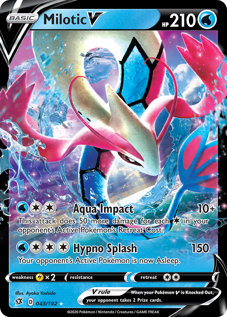 Milotic V (043/192) [Sword & Shield: Rebel Clash] | Chromatic Games