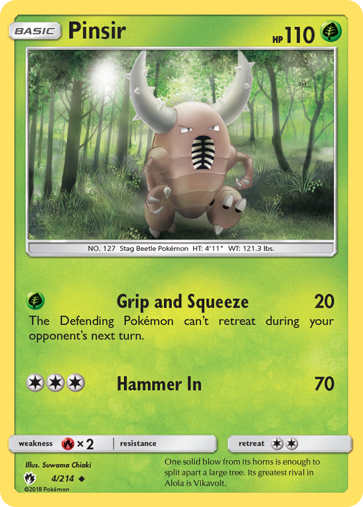 Pinsir (4/214) [Sun & Moon: Lost Thunder] | Chromatic Games