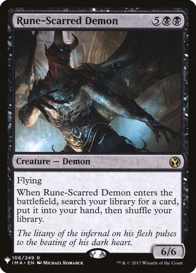 Rune-Scarred Demon [Mystery Booster] | Chromatic Games