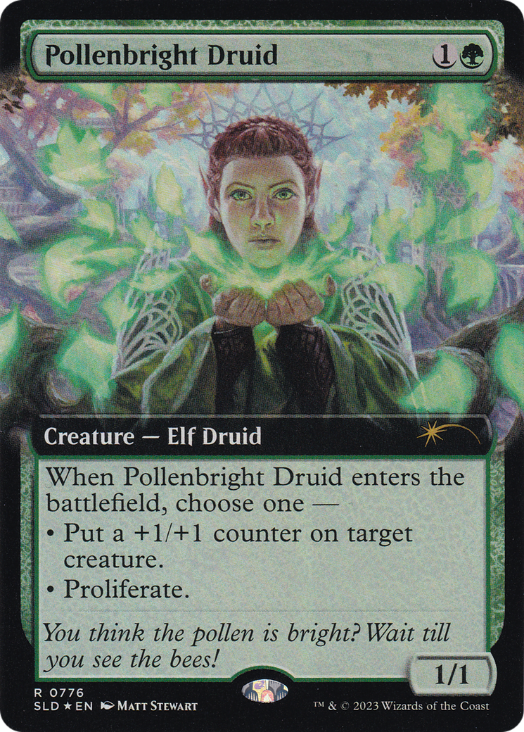 Pollenbright Druid (Extended Art) [Secret Lair Drop Series] | Chromatic Games