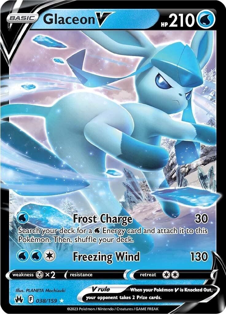 Glaceon V (038/159) [Sword & Shield: Crown Zenith] | Chromatic Games