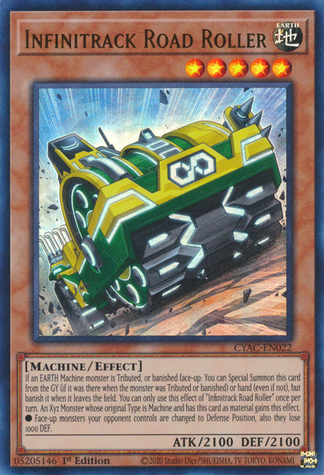 Infinitrack Road Roller [CYAC-EN022] Ultra Rare | Chromatic Games