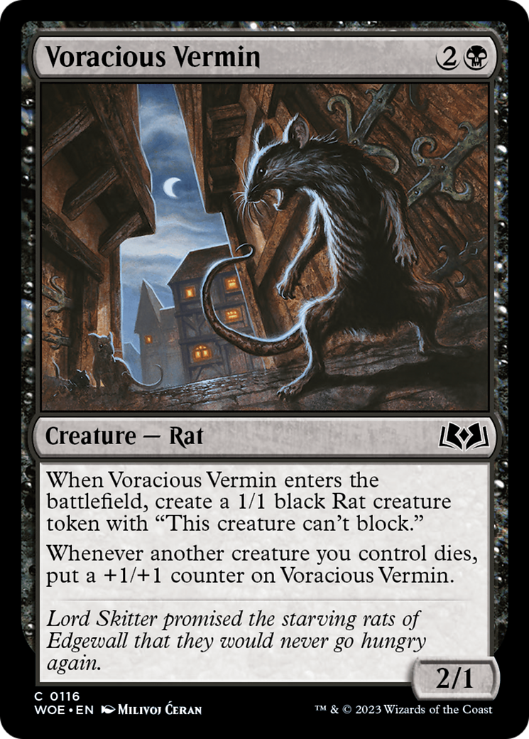 Voracious Vermin [Wilds of Eldraine] | Chromatic Games