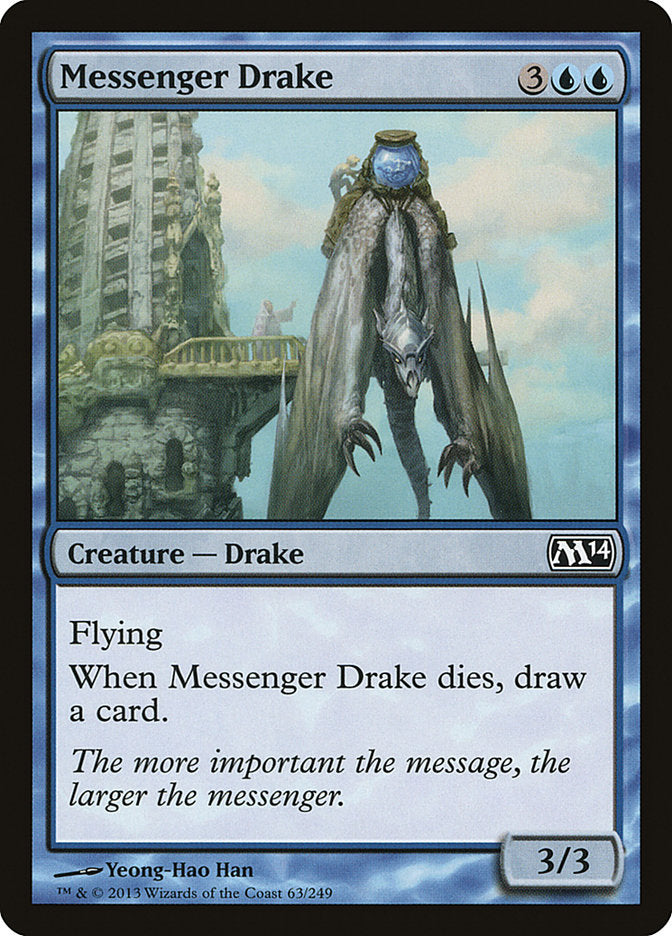 Messenger Drake 63/249 (Magic 2014 (M14))  | Chromatic Games