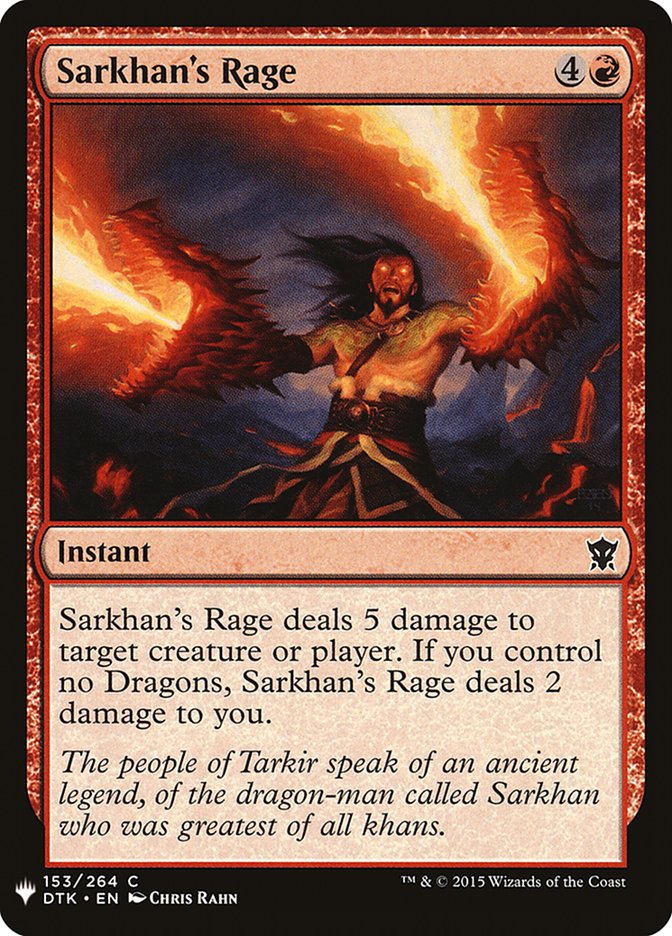 Sarkhan's Rage [Mystery Booster] | Chromatic Games