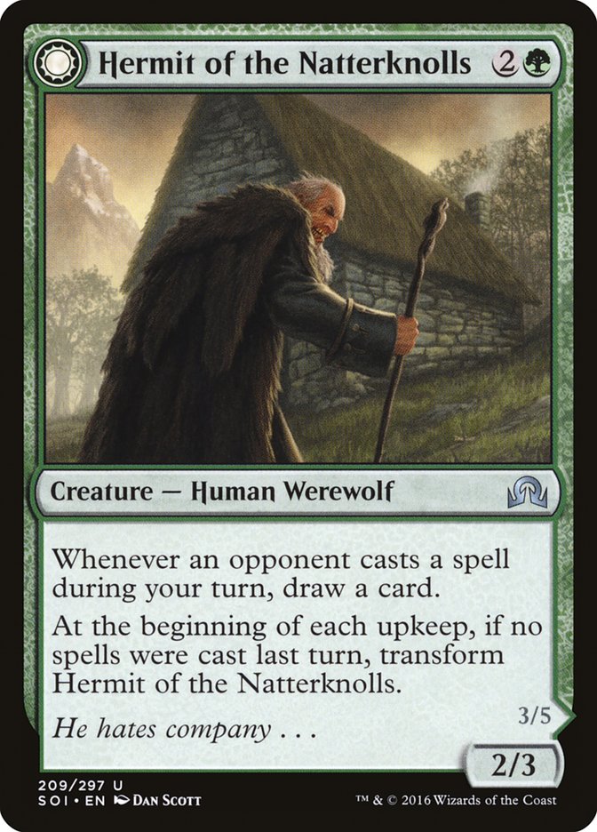 Hermit of the Natterknolls 209 (Shadows over Innistrad)  - Foil | Chromatic Games
