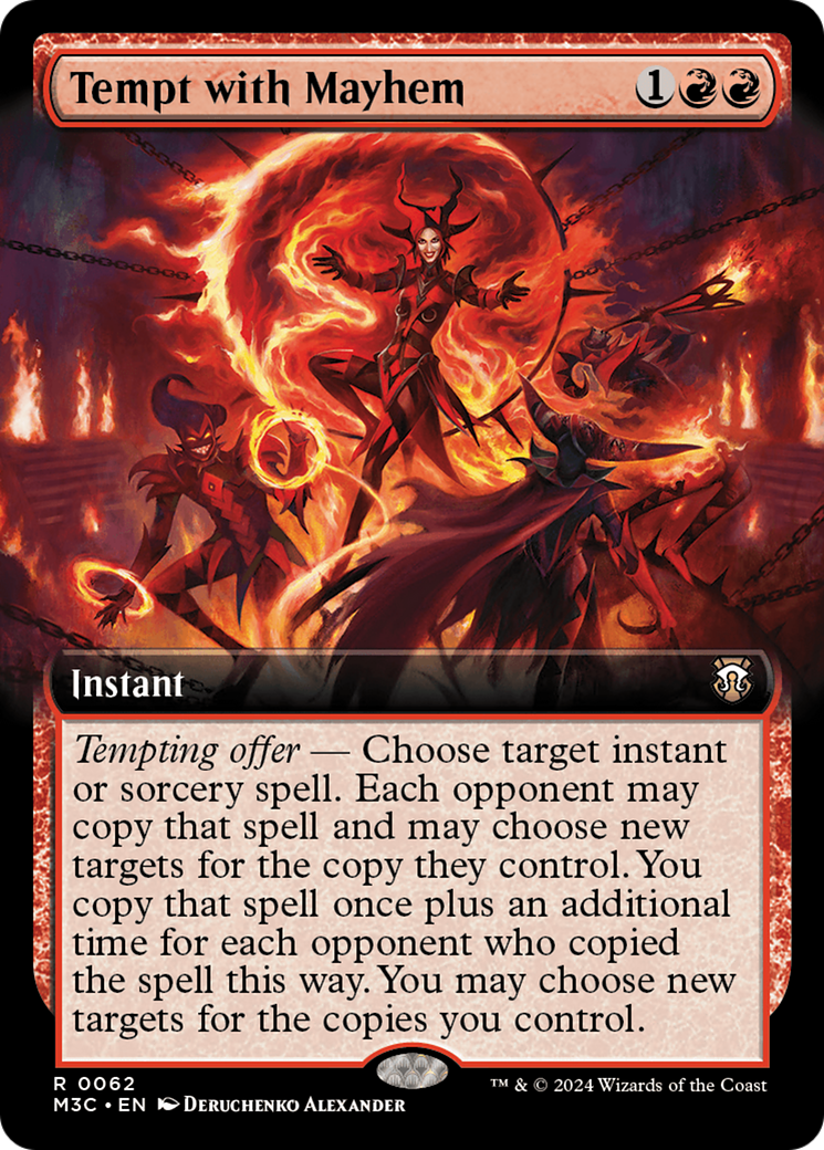 Tempt with Mayhem (Extended Art) (Ripple Foil) [Modern Horizons 3 Commander] | Chromatic Games