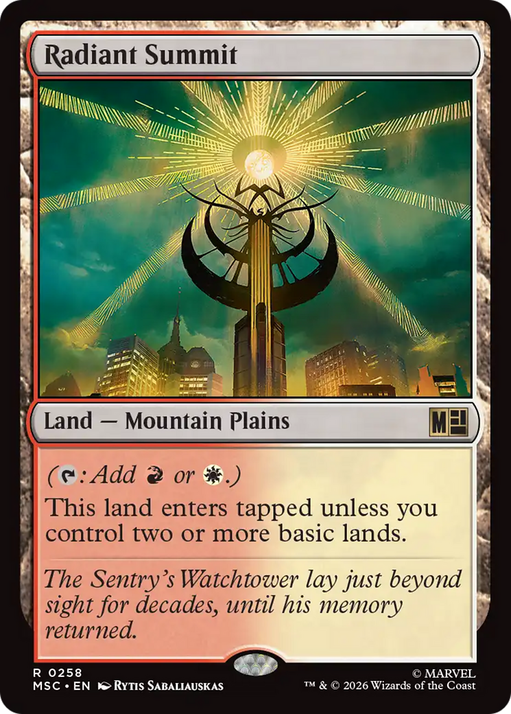 Radiant Summit [Marvel Super Heroes Commander] | Chromatic Games