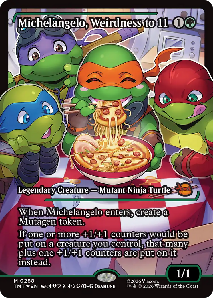 Michelangelo, Weirdness to 11 (Showcase) [Teenage Mutant Ninja Turtles] | Chromatic Games