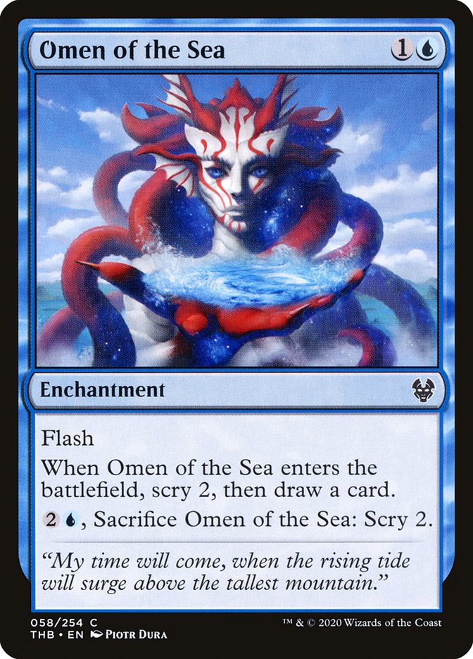 Omen of the Sea 58/254 (Theros Beyond Death)  - Foil | Chromatic Games