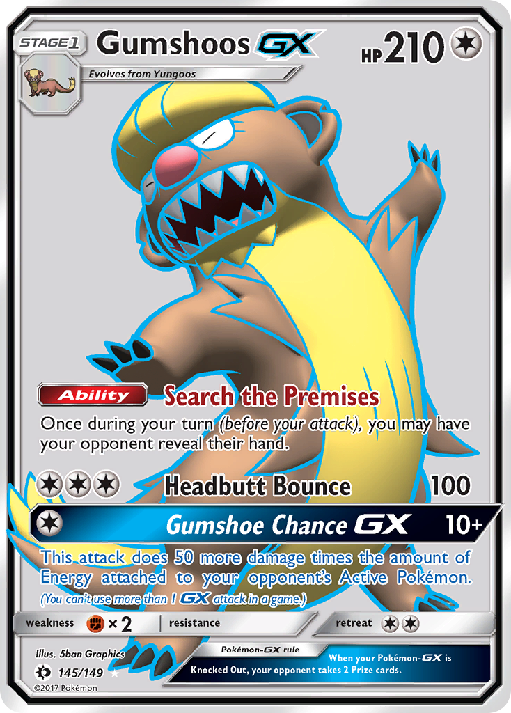 Gumshoos GX (145/149) [Sun & Moon: Base Set] | Chromatic Games