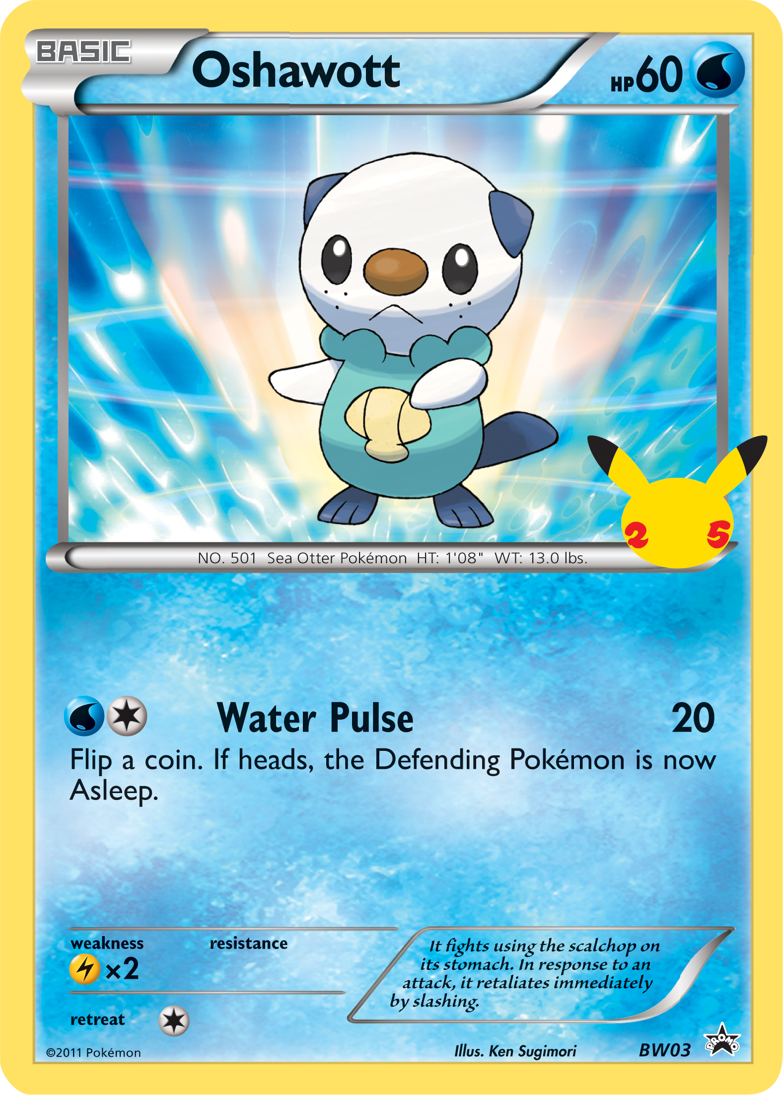 Oshawott (BW03) (Jumbo Card) [First Partner Pack] | Chromatic Games