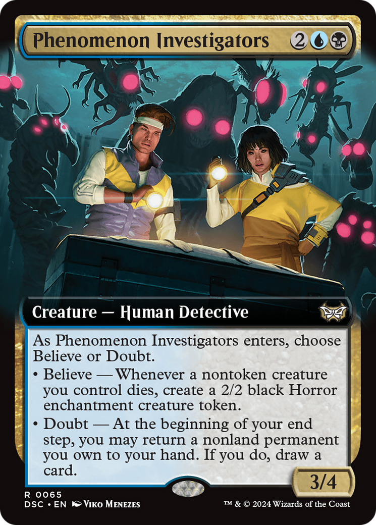 Phenomenon Investigators (Extended Art) [Duskmourn: House of Horror Commander] | Chromatic Games