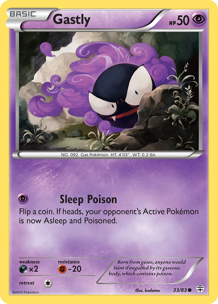 Gastly (33/83) [XY: Generations] | Chromatic Games