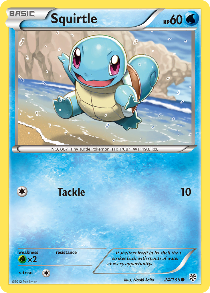 Squirtle (24/135) [Black & White: Plasma Storm] | Chromatic Games