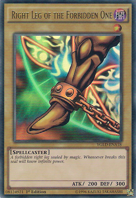 Right Leg of the Forbidden One [YGLD-ENA18] Ultra Rare | Chromatic Games