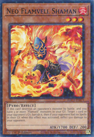 Neo Flamvell Shaman (Duel Terminal) [HAC1-EN071] Common | Chromatic Games