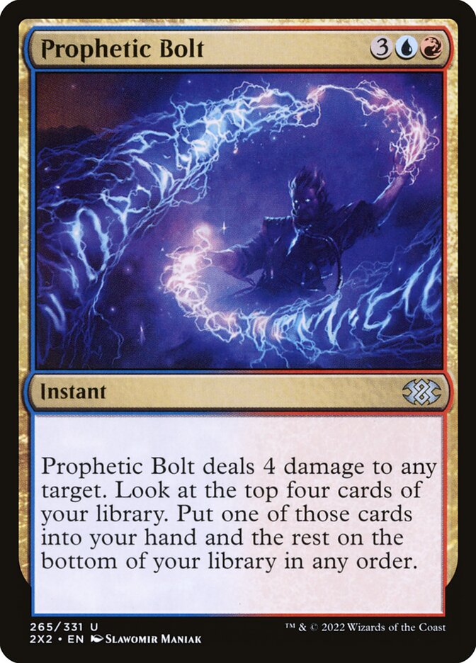 Prophetic Bolt 265/331 (Double Masters 2022)  | Chromatic Games