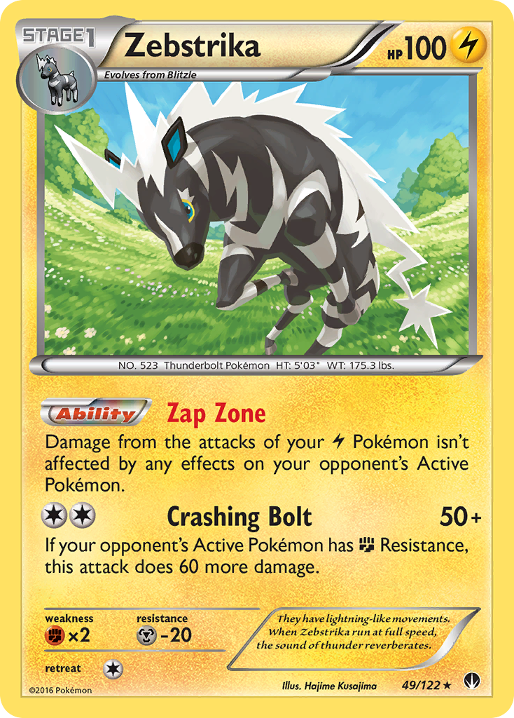 Zebstrika (49/122) [XY: BREAKpoint] | Chromatic Games