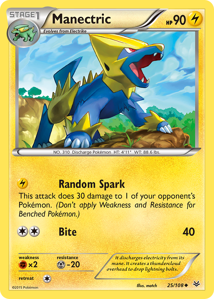 Manectric (25/108) [XY: Roaring Skies] | Chromatic Games