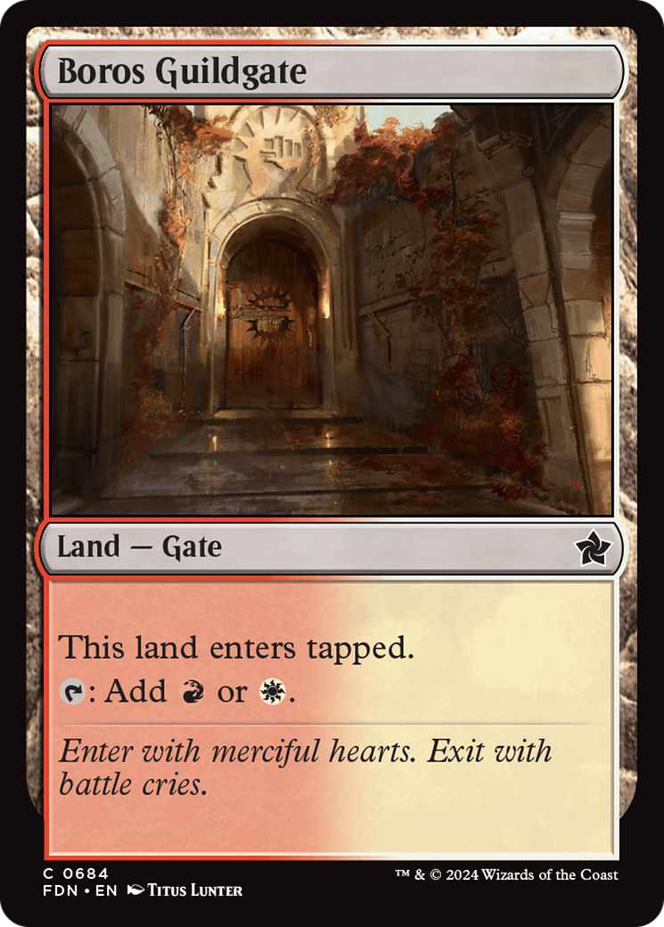 Boros Guildgate [Foundations] | Chromatic Games