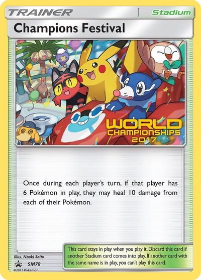 Champions Festival (SM78) (2017) [Sun & Moon: Black Star Promos] | Chromatic Games