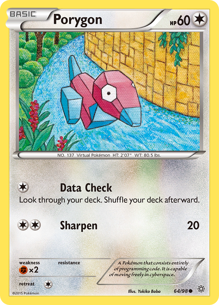 Porygon (64/98) [XY: Ancient Origins] | Chromatic Games