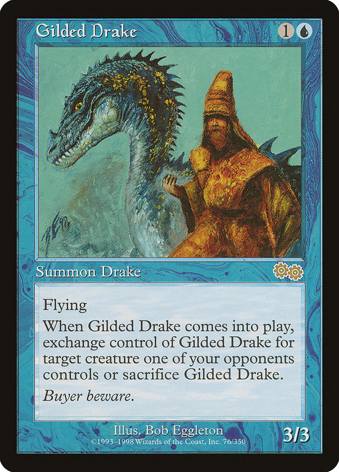 Gilded Drake 76/350 (Urza's Saga)  | Chromatic Games
