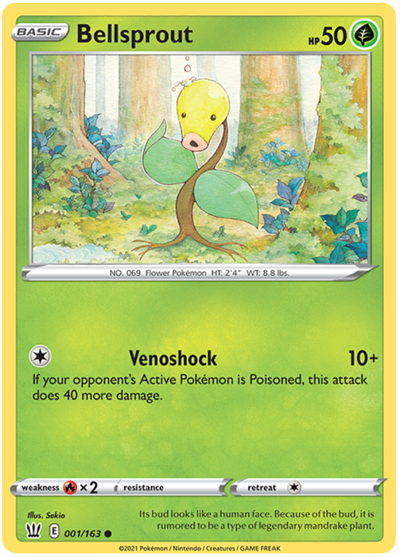 Bellsprout (001/163) [Sword & Shield: Battle Styles] | Chromatic Games